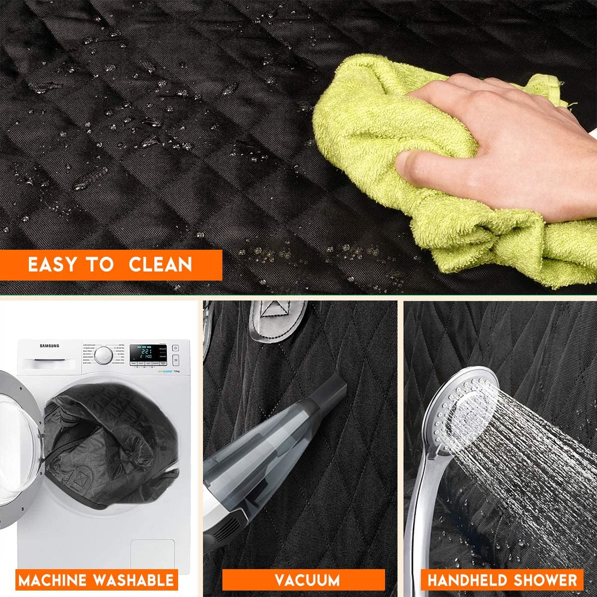 Premium Waterproof Dog Car Seat Cover - Fits most cars